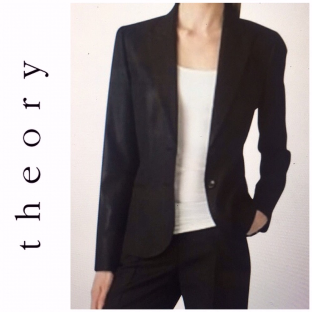 Theory Nichelle Wool Blend Blazer